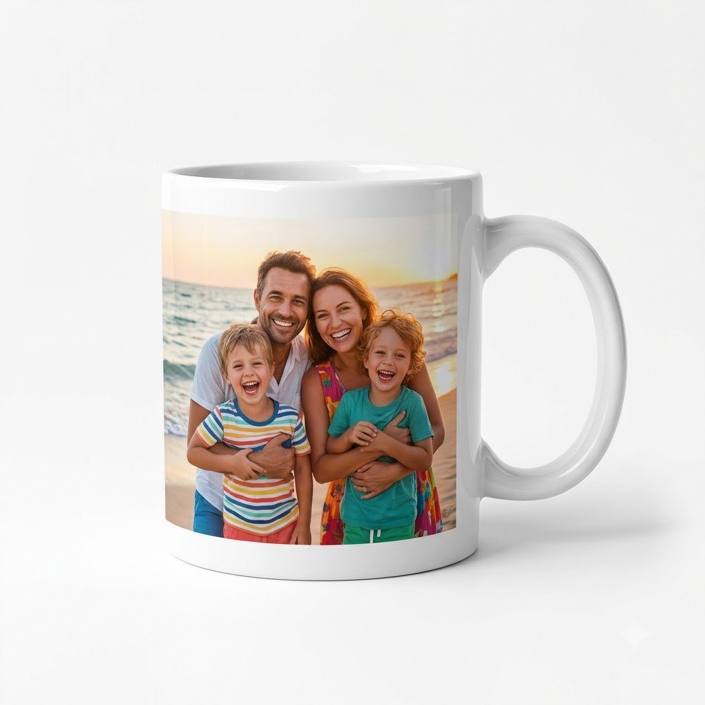 White Ceramic Photo Printed Mug